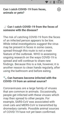 WHO COVID-19 android App screenshot 9