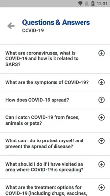 WHO COVID-19 android App screenshot 8